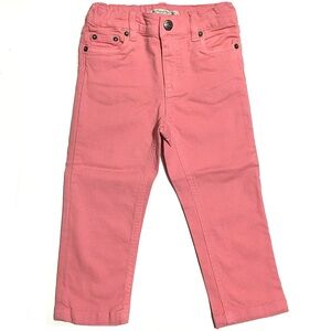 Bonpoint Baby Jamie Trousers Jeans Pants Straight Leg Cotton Pink 2T 2A 2 NEW